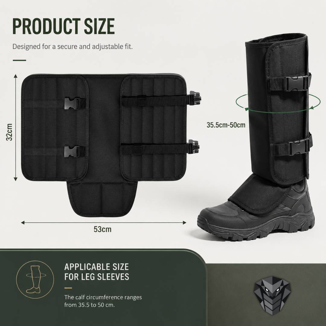Tactical Leg Gaiters, Snake Bite & All-Terrain Protection